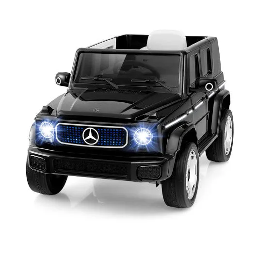 12V Licensed Mercedes-Benz EQG Kids Ride on Car With Remote Control-Black