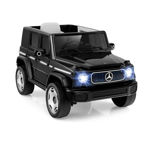 12V Licensed Mercedes-Benz EQG Kids Ride on Car With Remote Control-Black