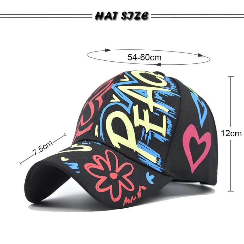 3D Embroidery Cotton Letter Men's Baseball Cap Women's Summer Cap Gorra Hombre Snapback Caps Bone Dad Hat Size 56-60CM