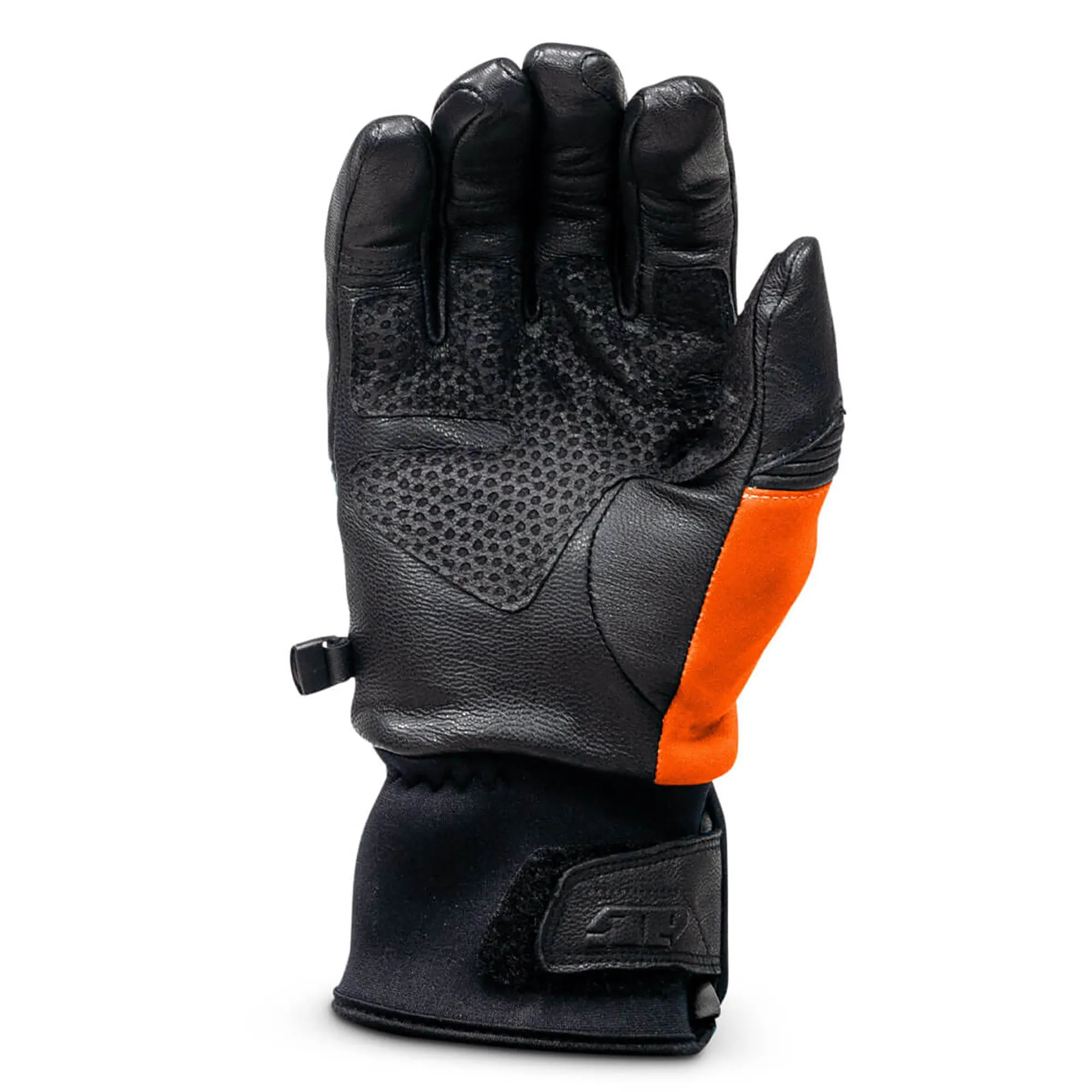 509  Stoke Snowmobile Gloves Insulated Leather Low Stretch Cuff Racing Orange