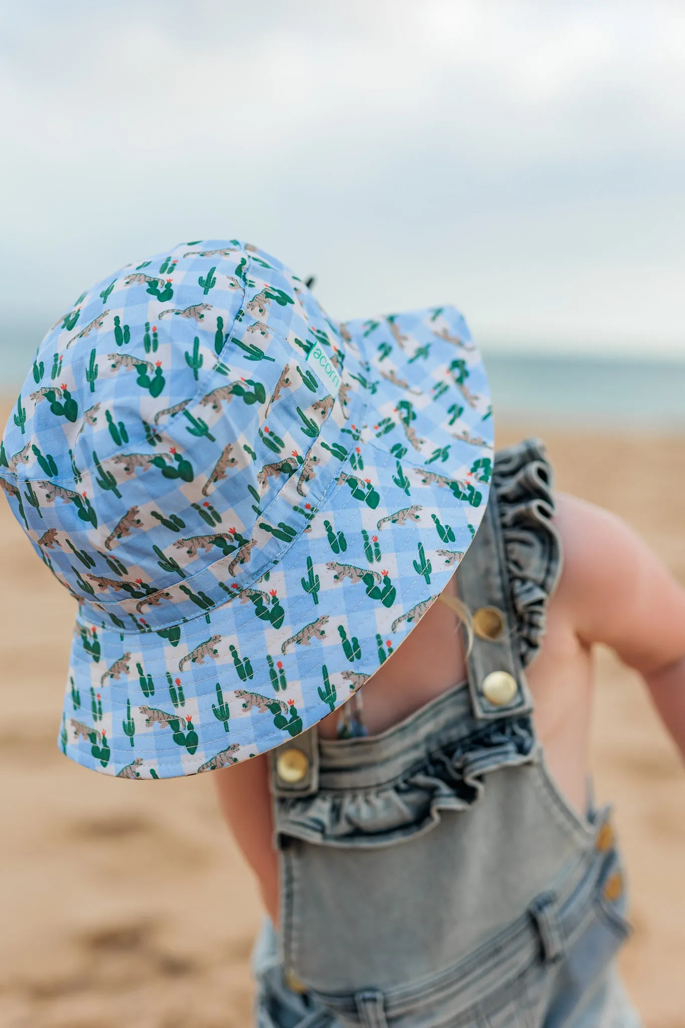 Acorn Wide Brim Bucket Hat - Kimono Dragon