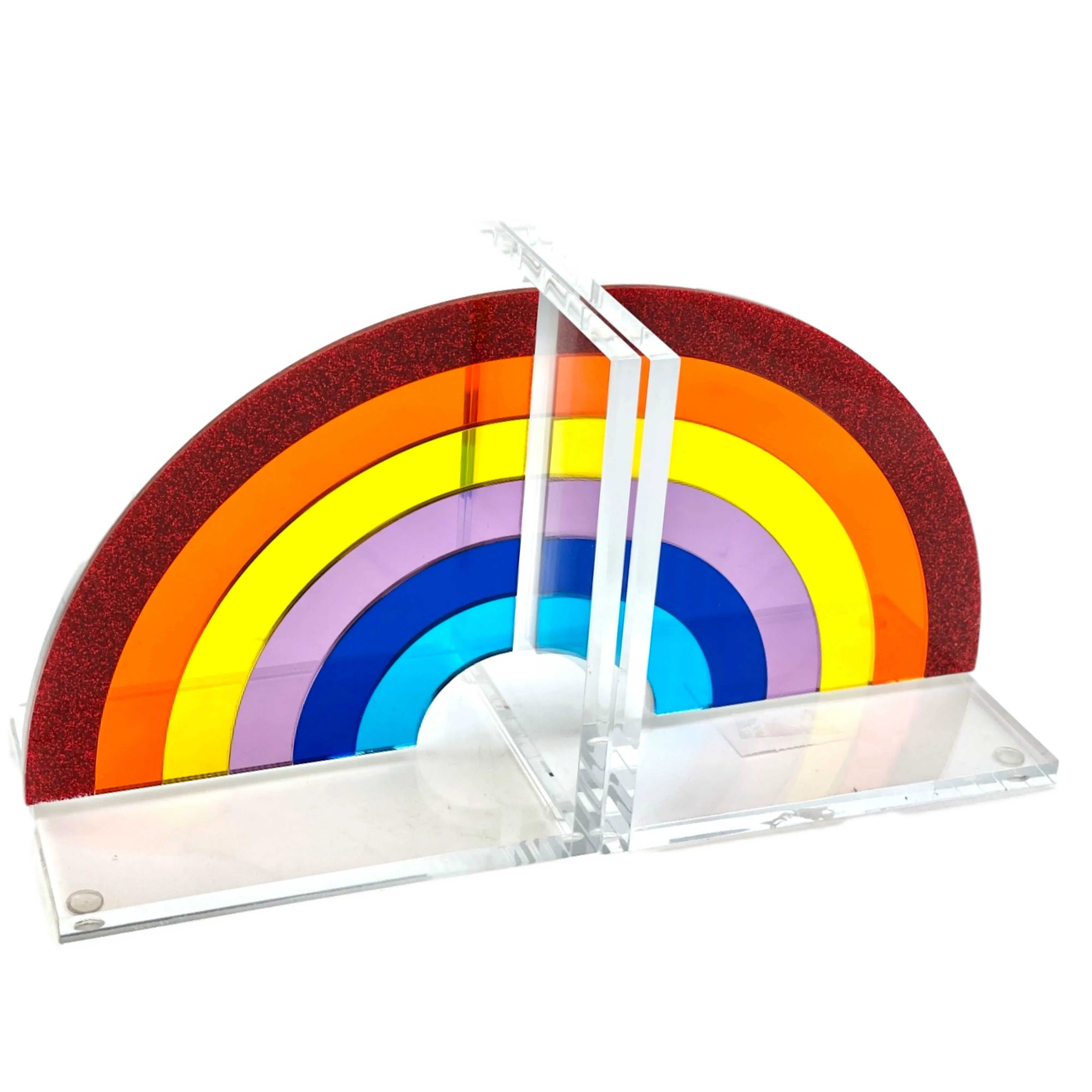 Acrylic Rainbow Bookends