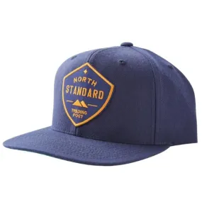 Adult Shield Snapback Hat - Navy w/Gold Patch