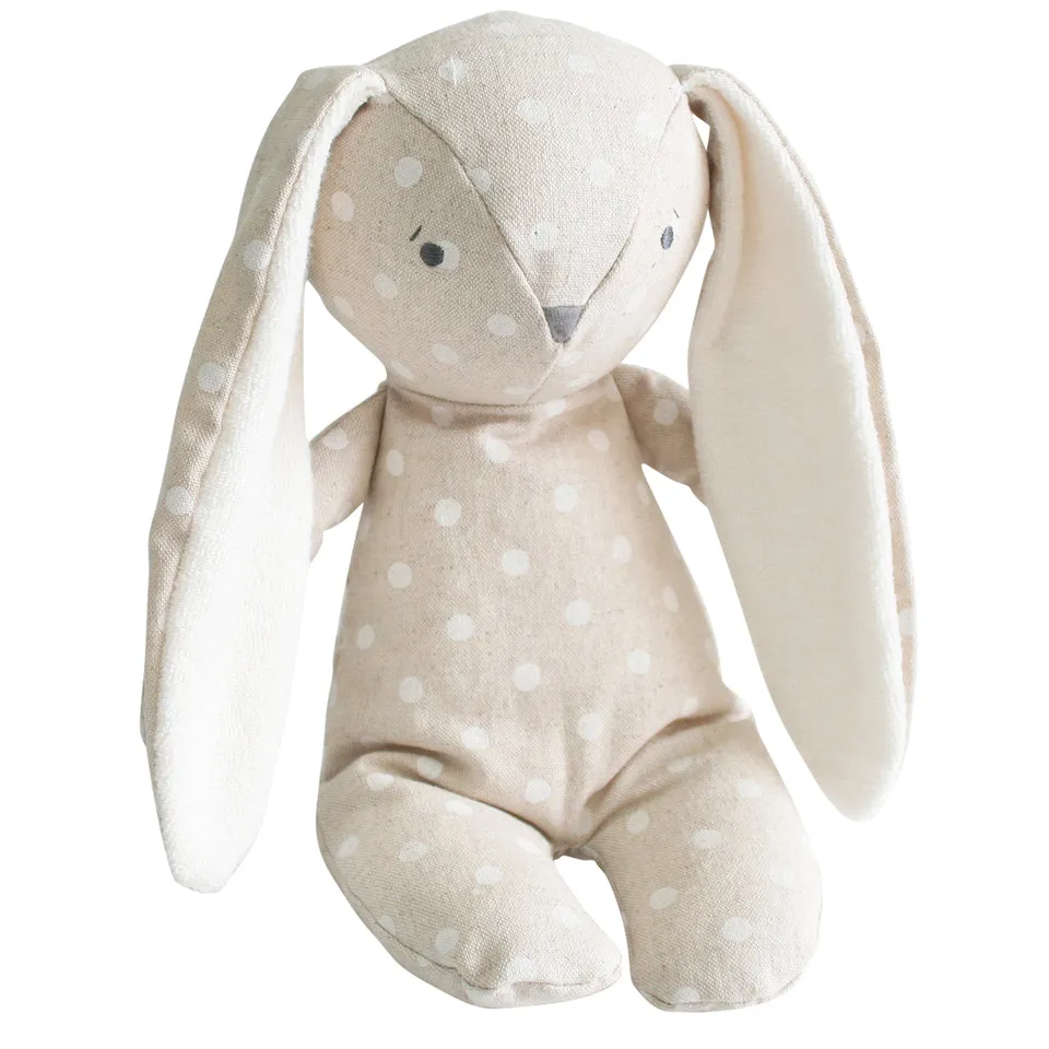 Alimrose Floppy Bunny Linen White Spot