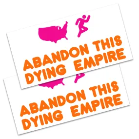 America Runs Sticker 2-Pack