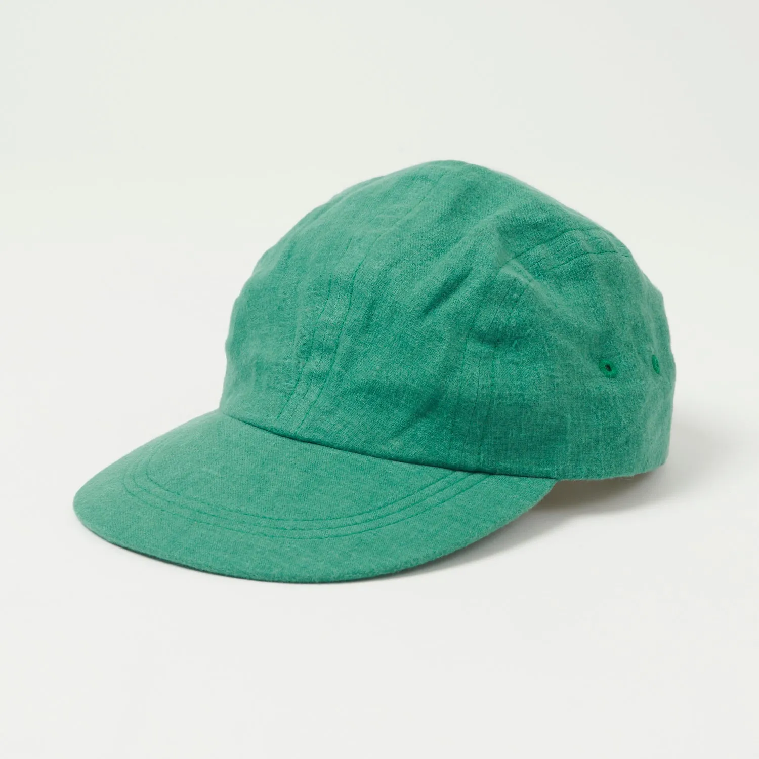 Anonymous Ism French Linen Kyoto Cap - Green