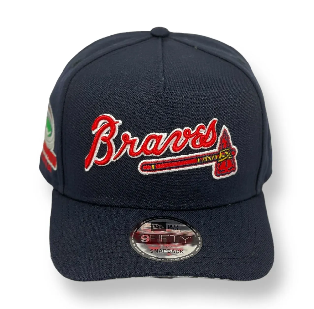 ATLANTA BRAVES (NAVY) (FULTON STADIUM) "9FIFTY AFRAME" NEW ERA SNAPBACK