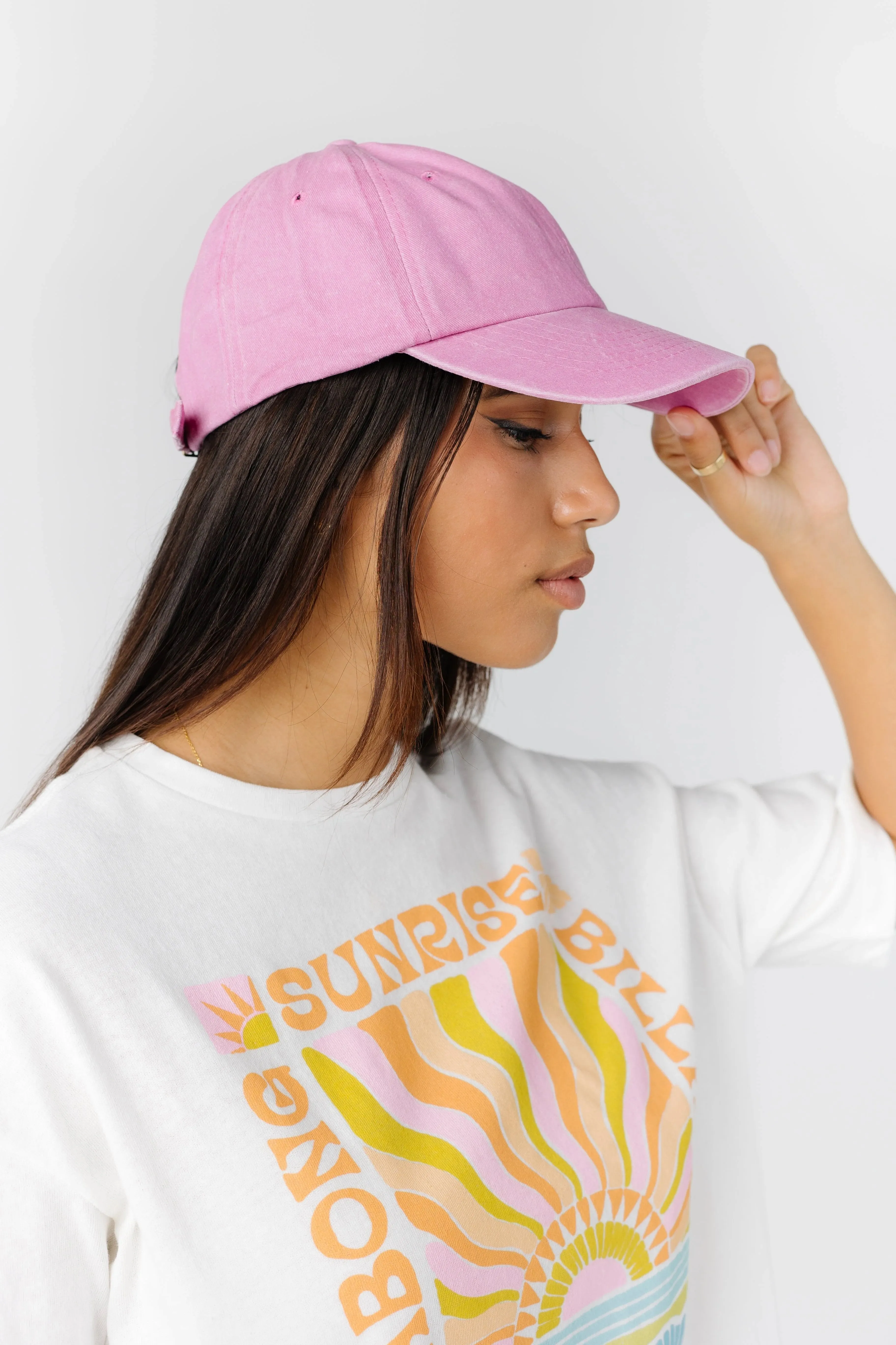 Back to Basics Hat Pink Wash OS