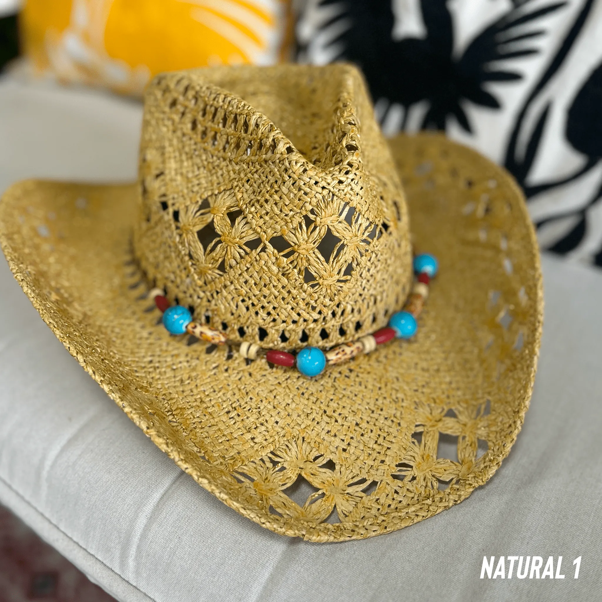 Beach Cowboy Straw Hat Sparkeld