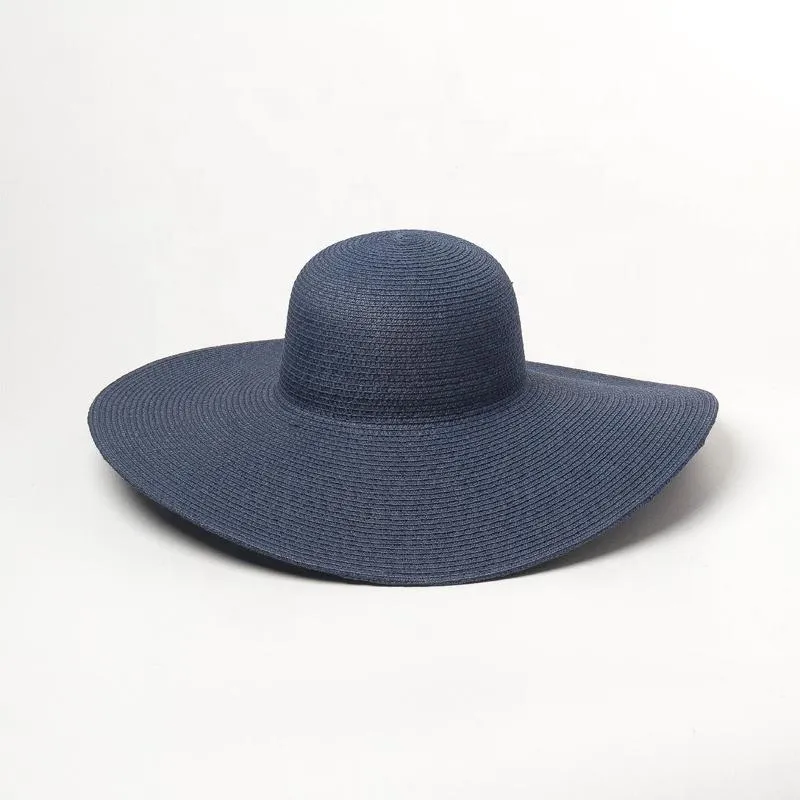 Beach Day Floppy Sun Hat - Navy Blue