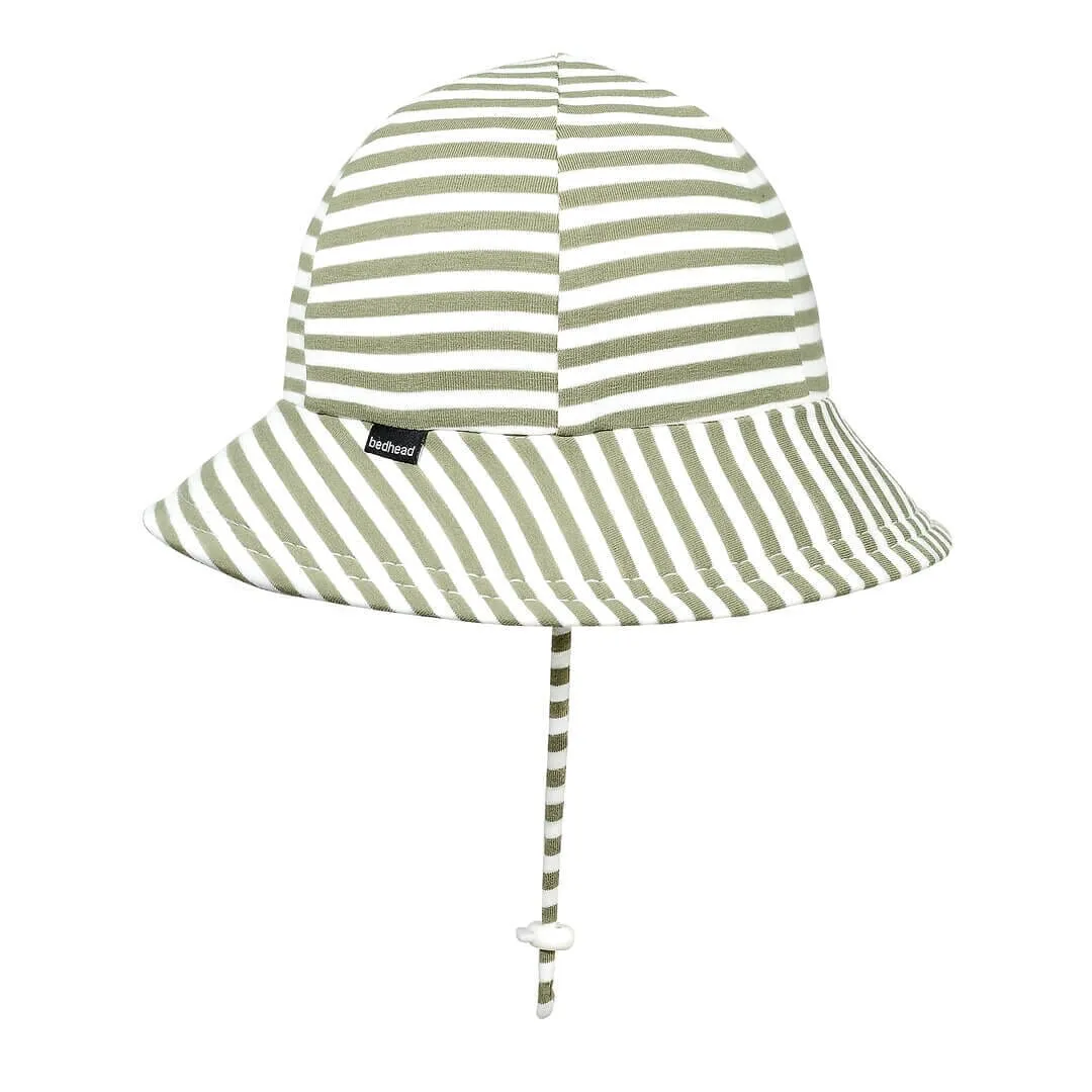 Bedhead - Toddler Bucket Sun Hat Khaki Stripe