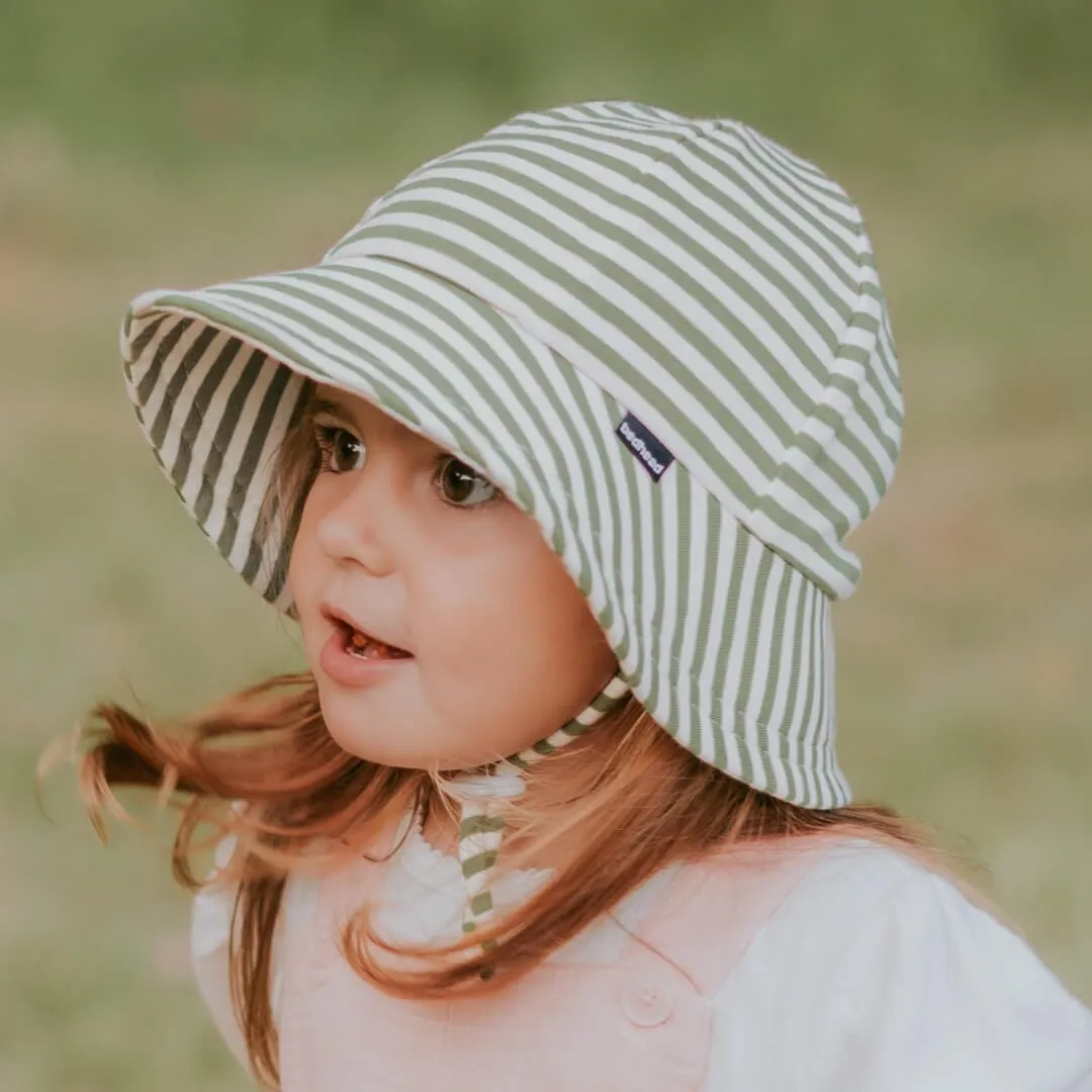 Bedhead - Toddler Bucket Sun Hat Khaki Stripe