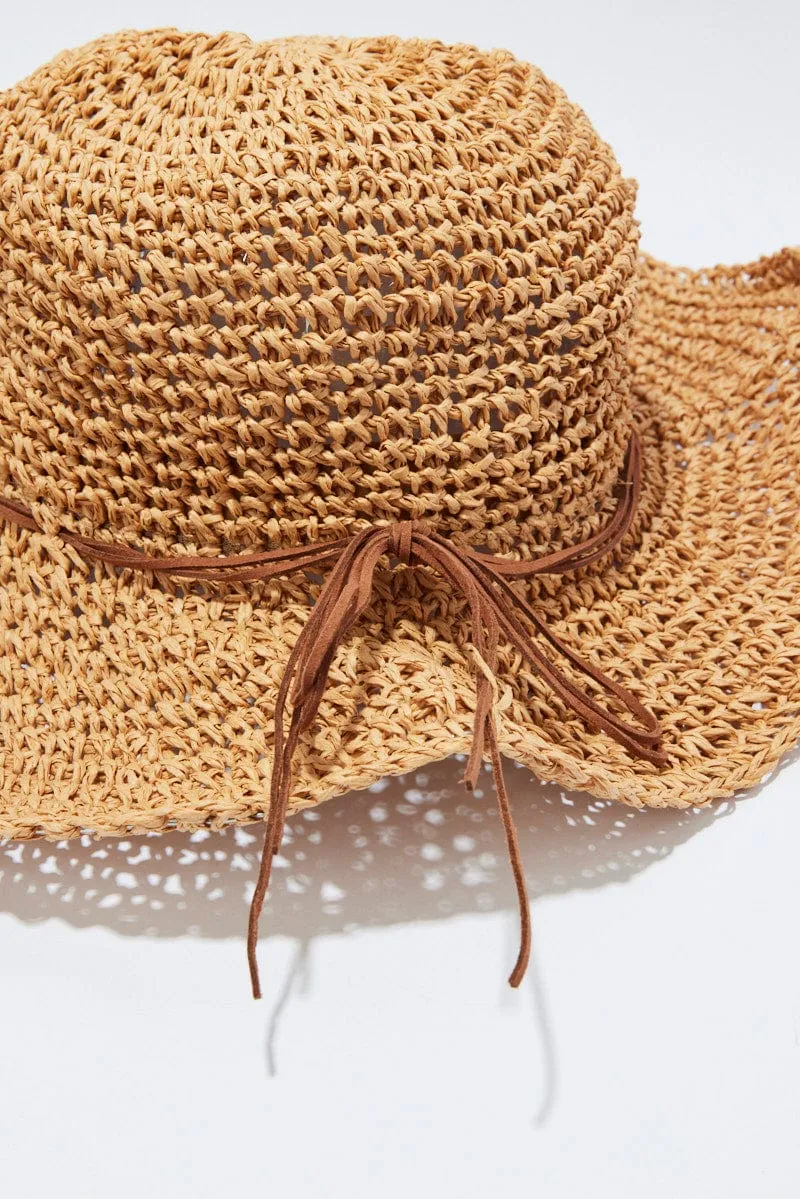 Beige Straw Hat