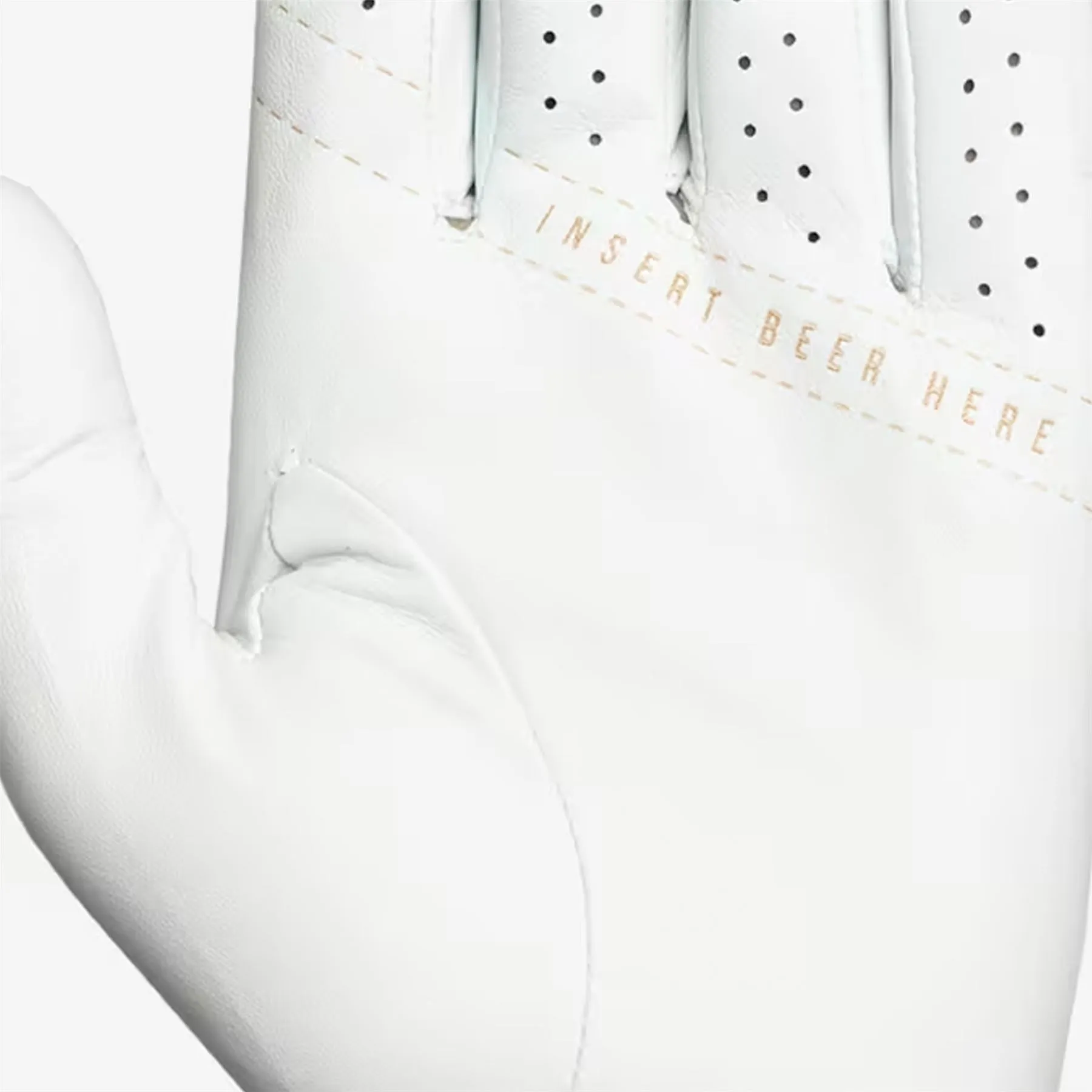 Big Block Left Glove White - AW23