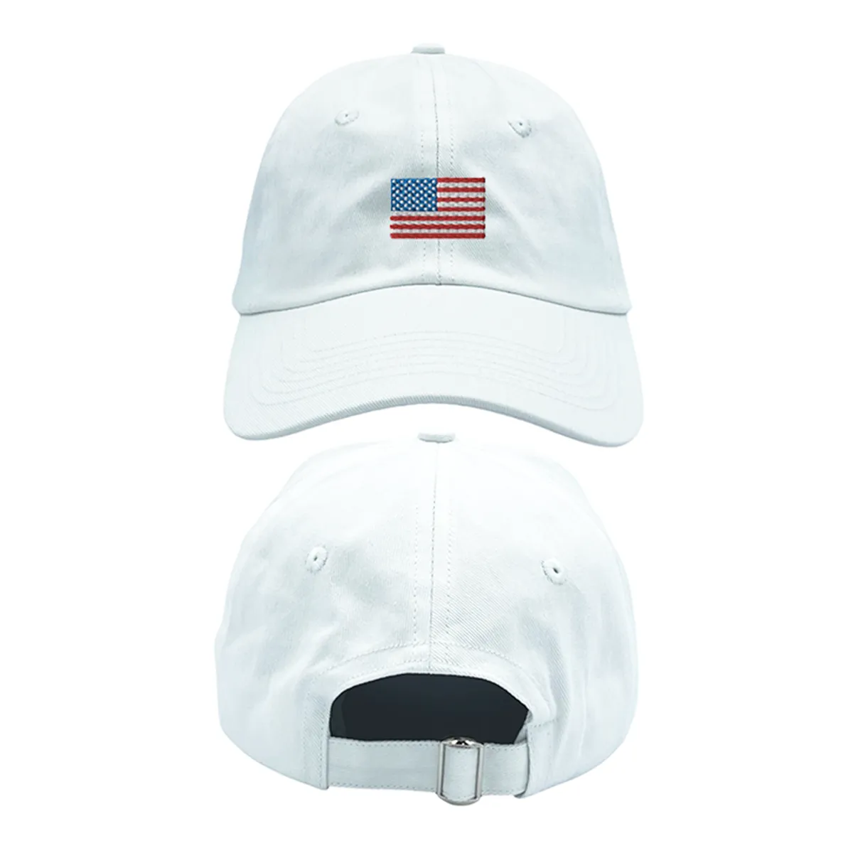 Bits & Bows Baseball Hat-Flag