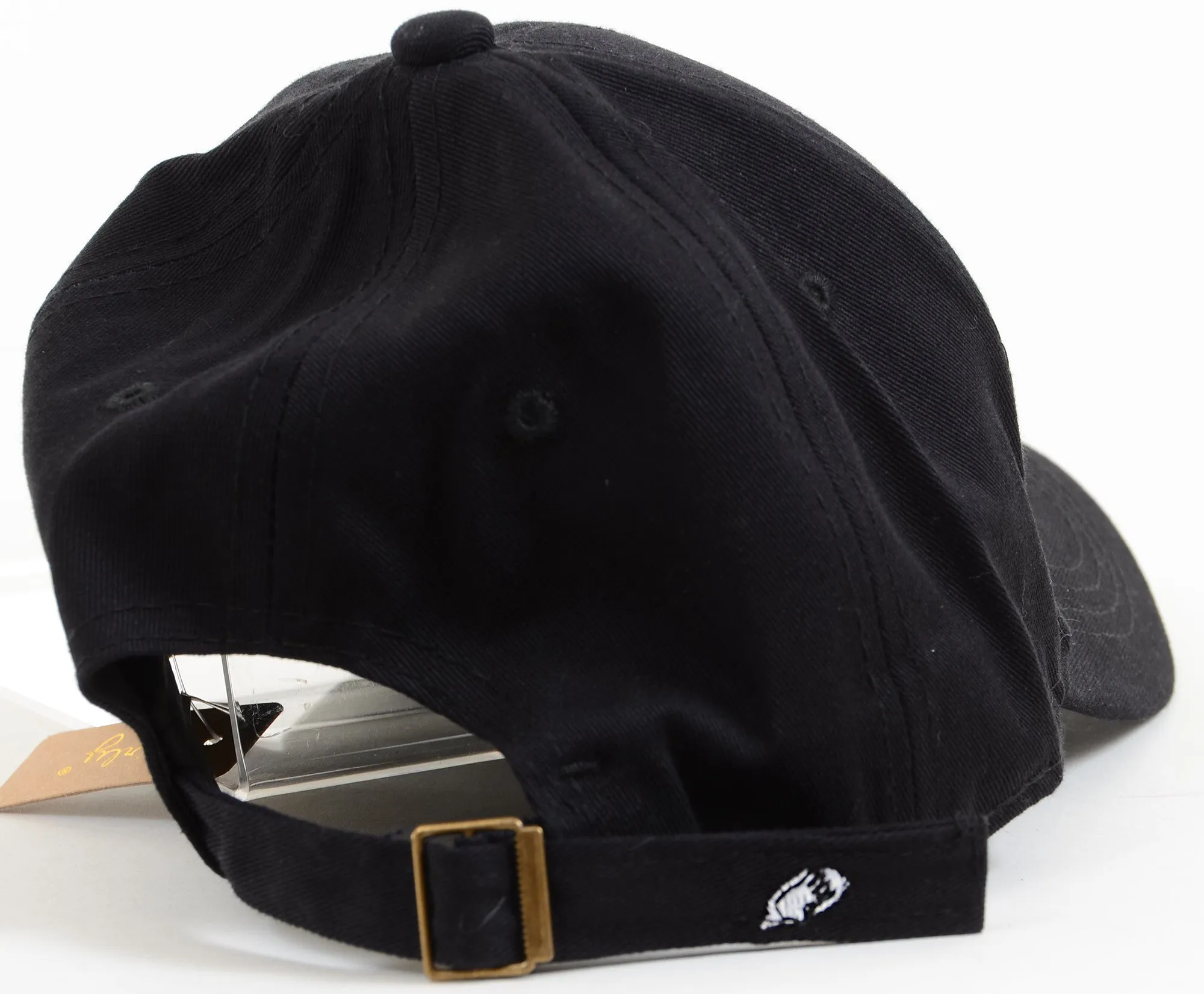 Black Adjustable Baseball Cap with Funky Embroidered Design