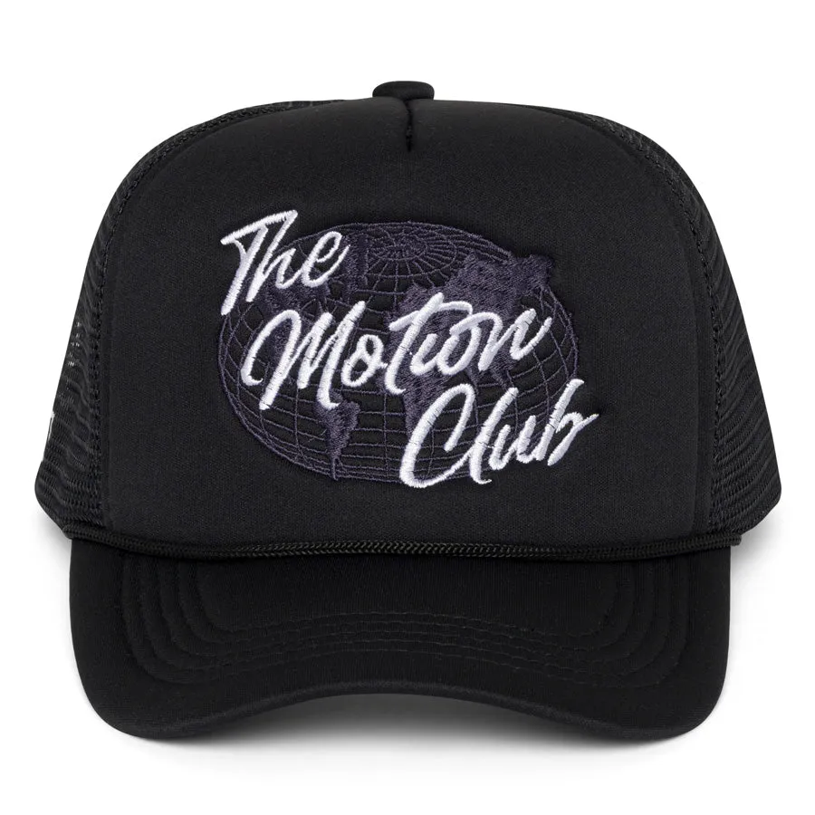 Black "The Motion Club" Trucker Hat