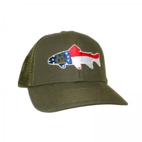 Brookie Flag Mesh Back Trucker Hat