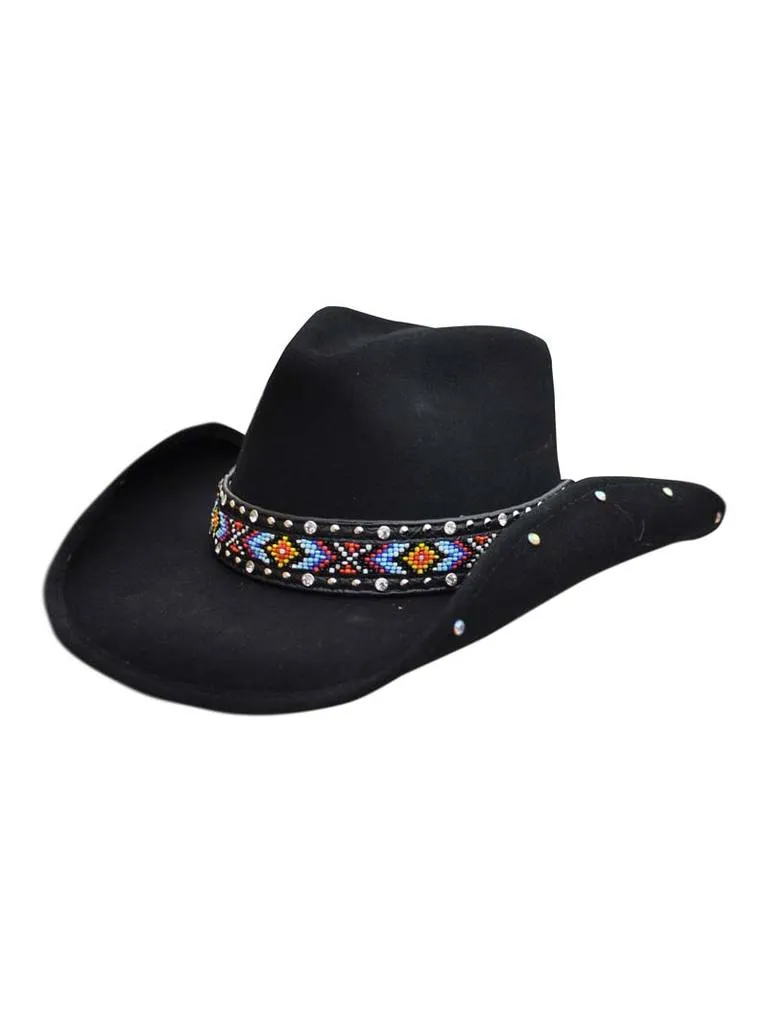 Bullhide Black Bad Axe River Felt Hat Style 0732BL