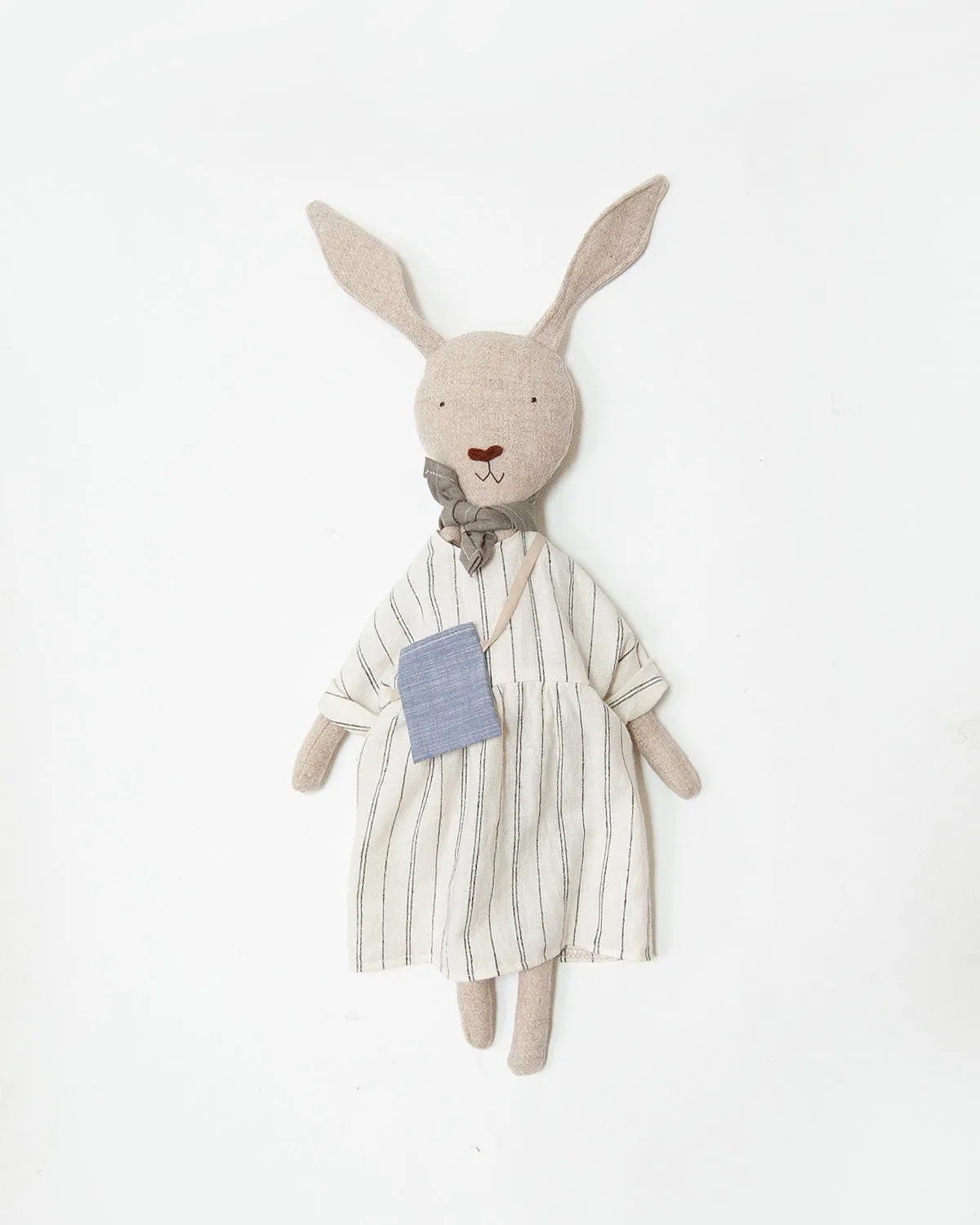 Bunny Heirloom Doll - natural/black stripe