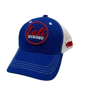 CALI Strong Classic Tactical Trucker Hat Morale Patch Blue Red Kids