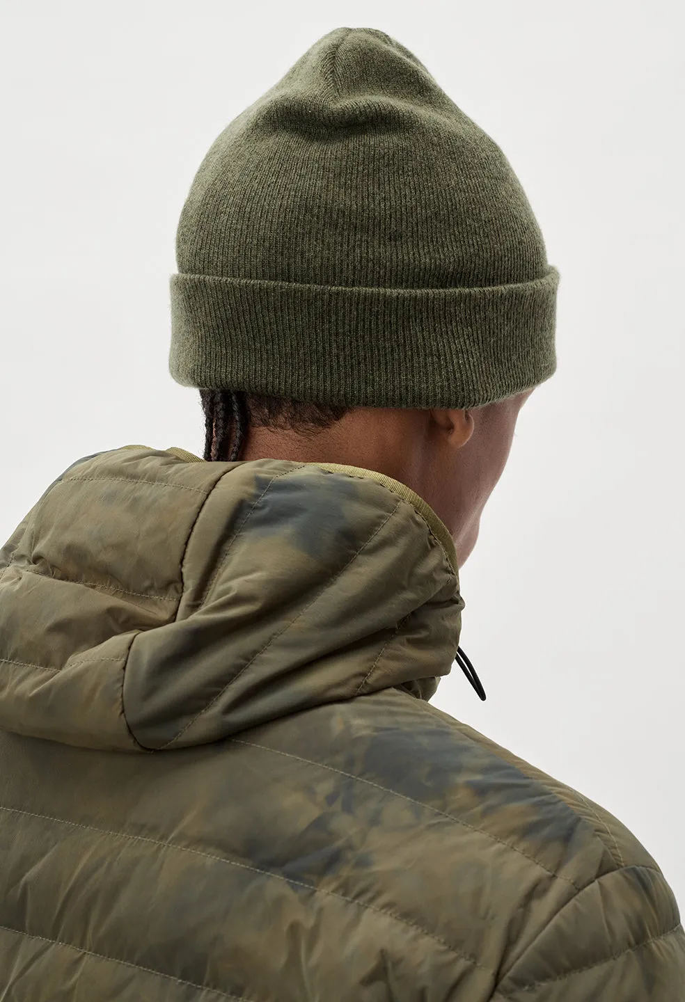 Cashmere Blend Surplus Beanie / Moss