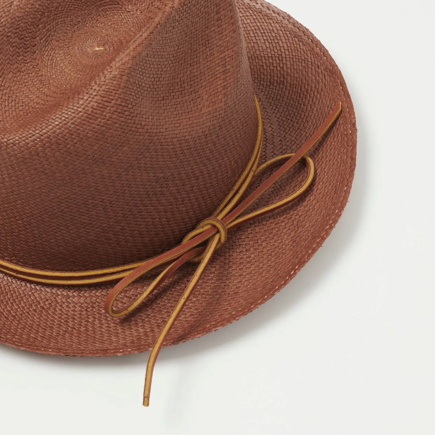 Chamula Brisa Forma Woven Panama Hat - Brown