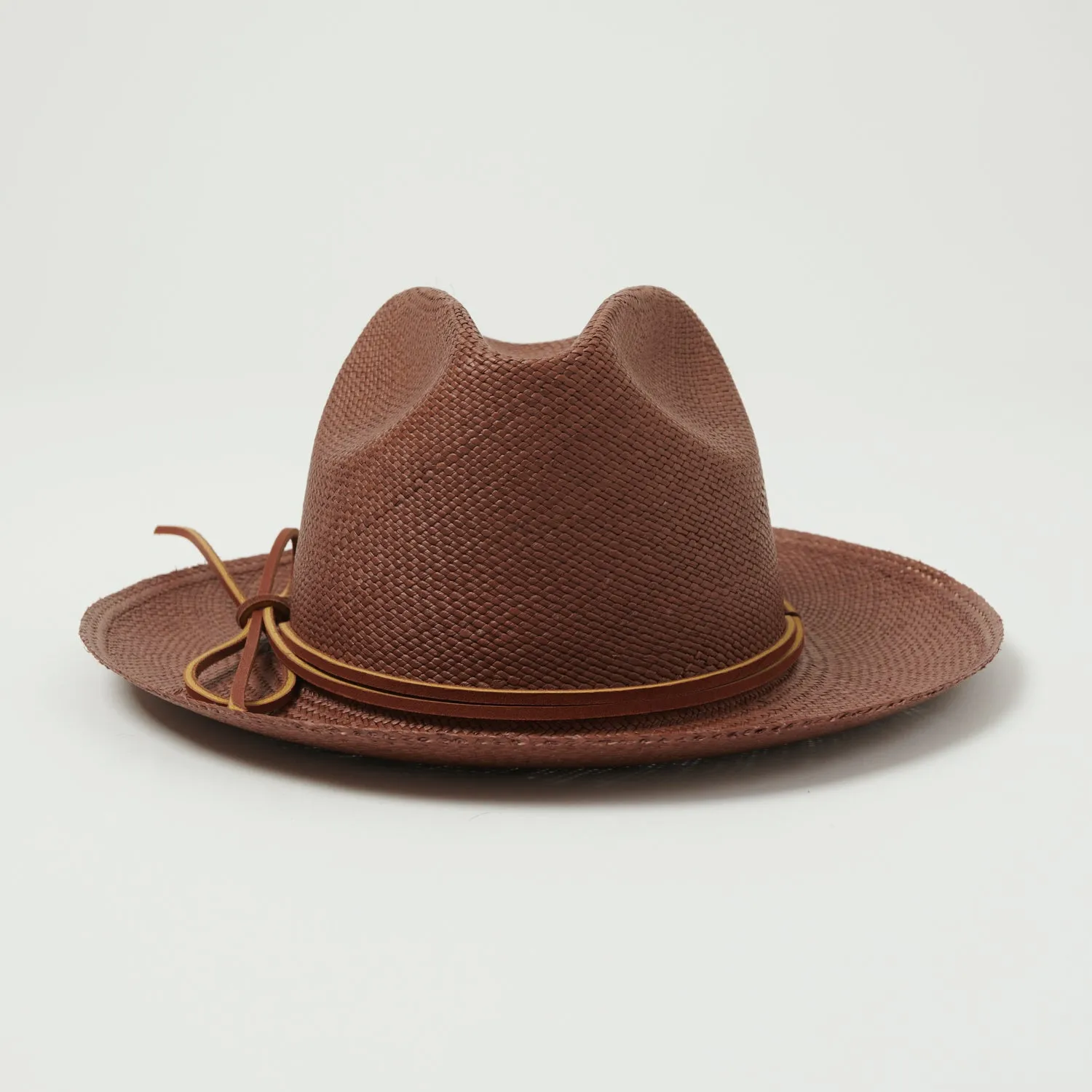 Chamula Brisa Forma Woven Panama Hat - Brown