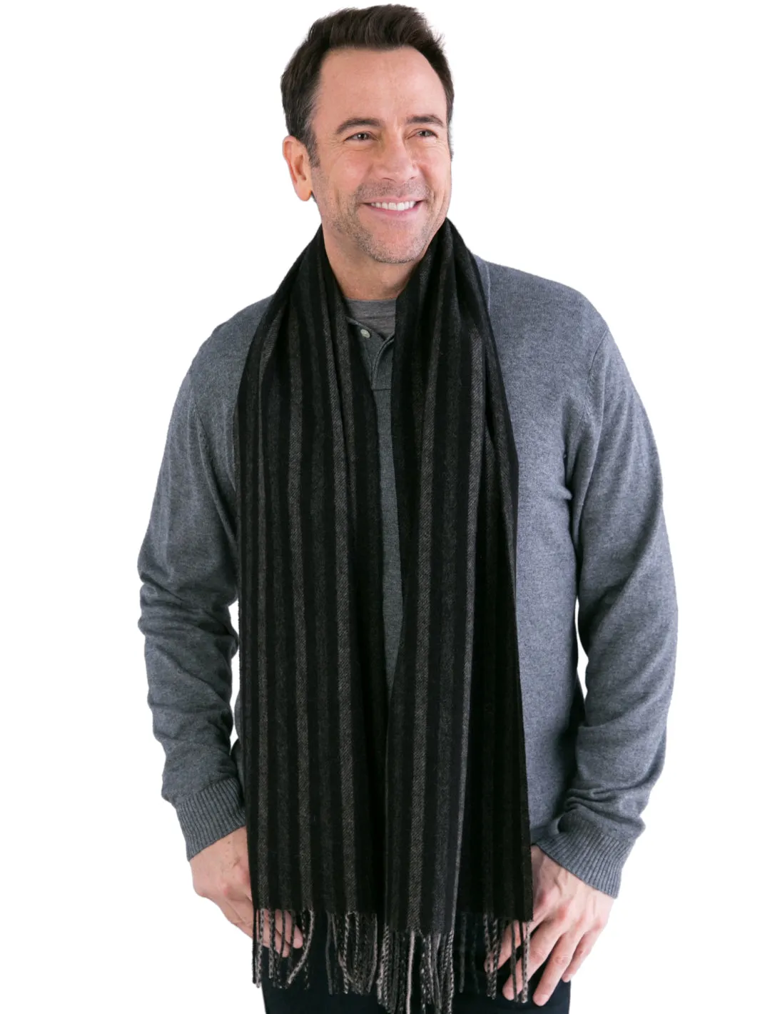 Charleston Stripe Merino Wool Scarf