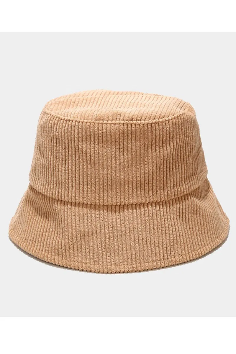 CORDUROY CASUAL FISHERMAN HAT BUCKET HAT