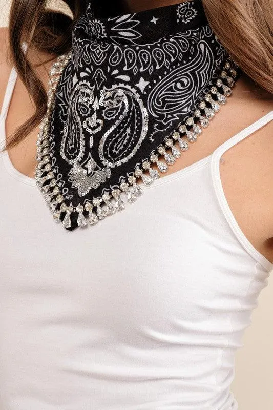 Cotton Bandanna Studded Handkerchief