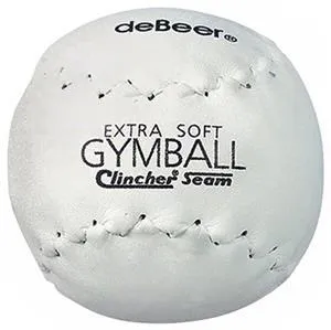 DeBeer White Extra-Soft Gymball Softball