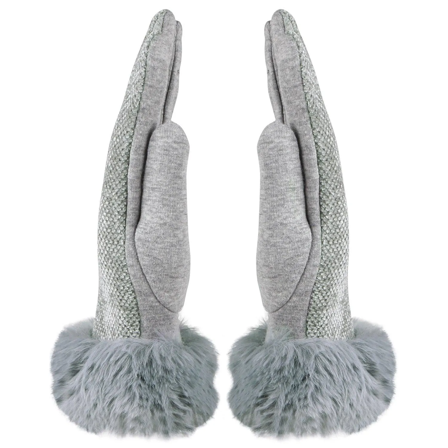 Designer Gloves For Women - Grey