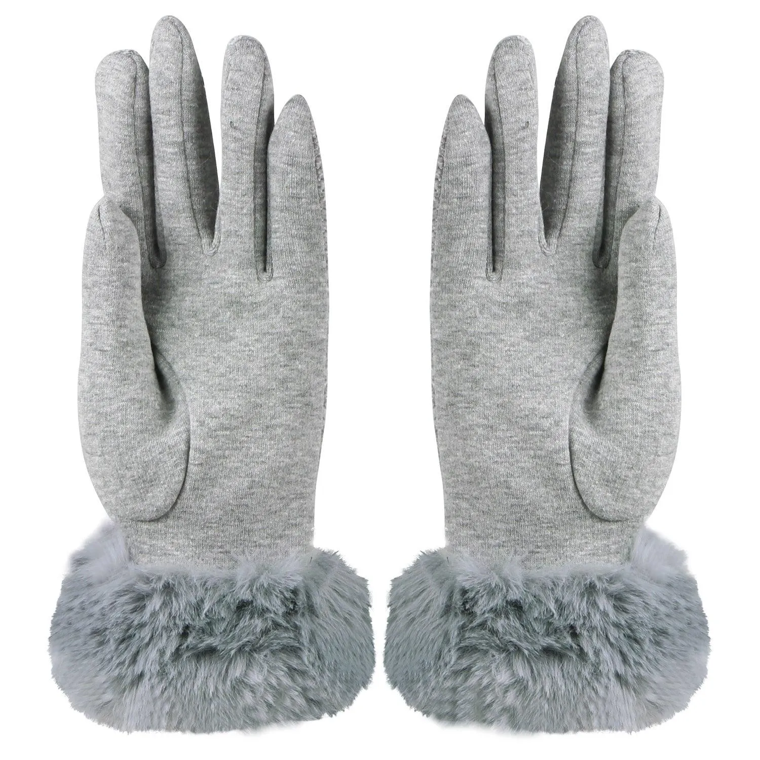 Designer Gloves For Women - Grey