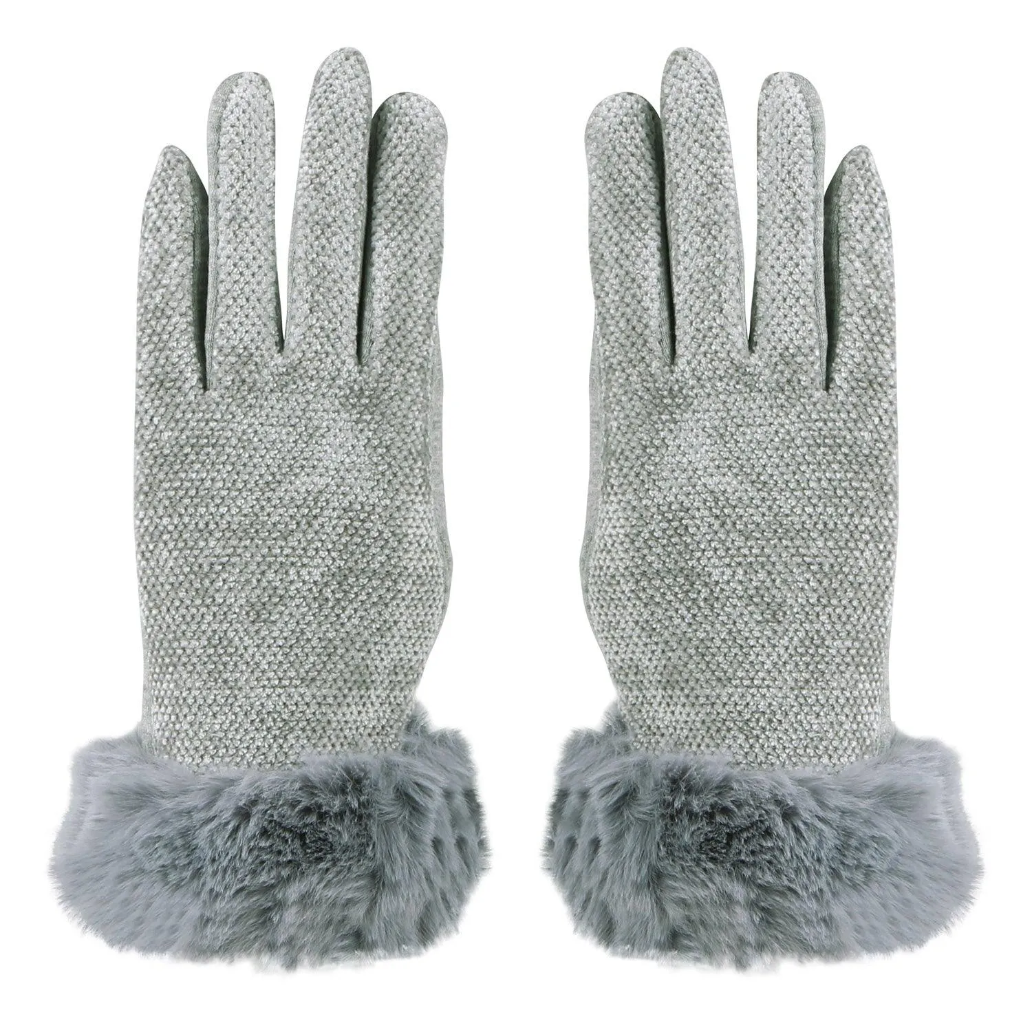 Designer Gloves For Women - Grey