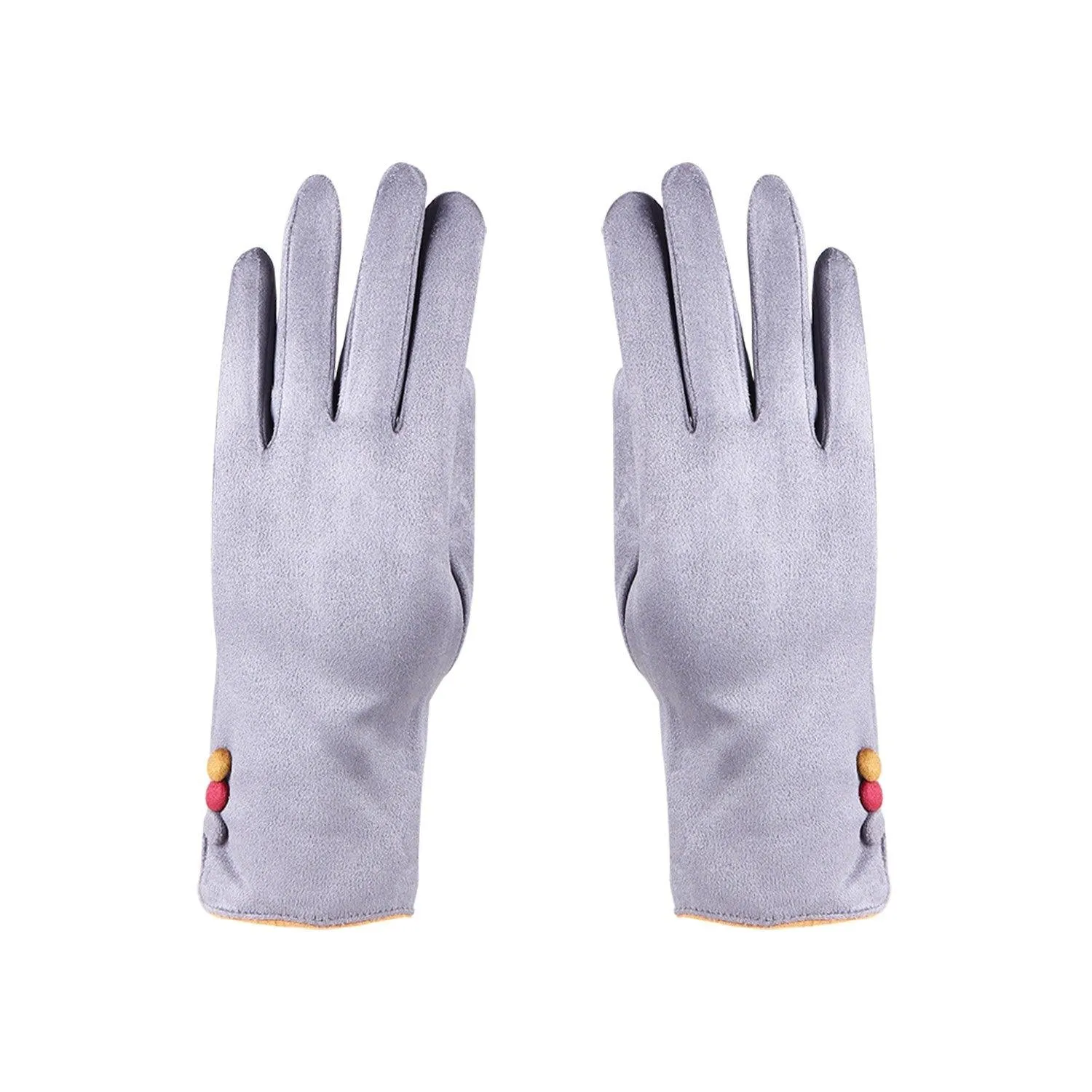 Designer Winter Gloves For Women - Grey