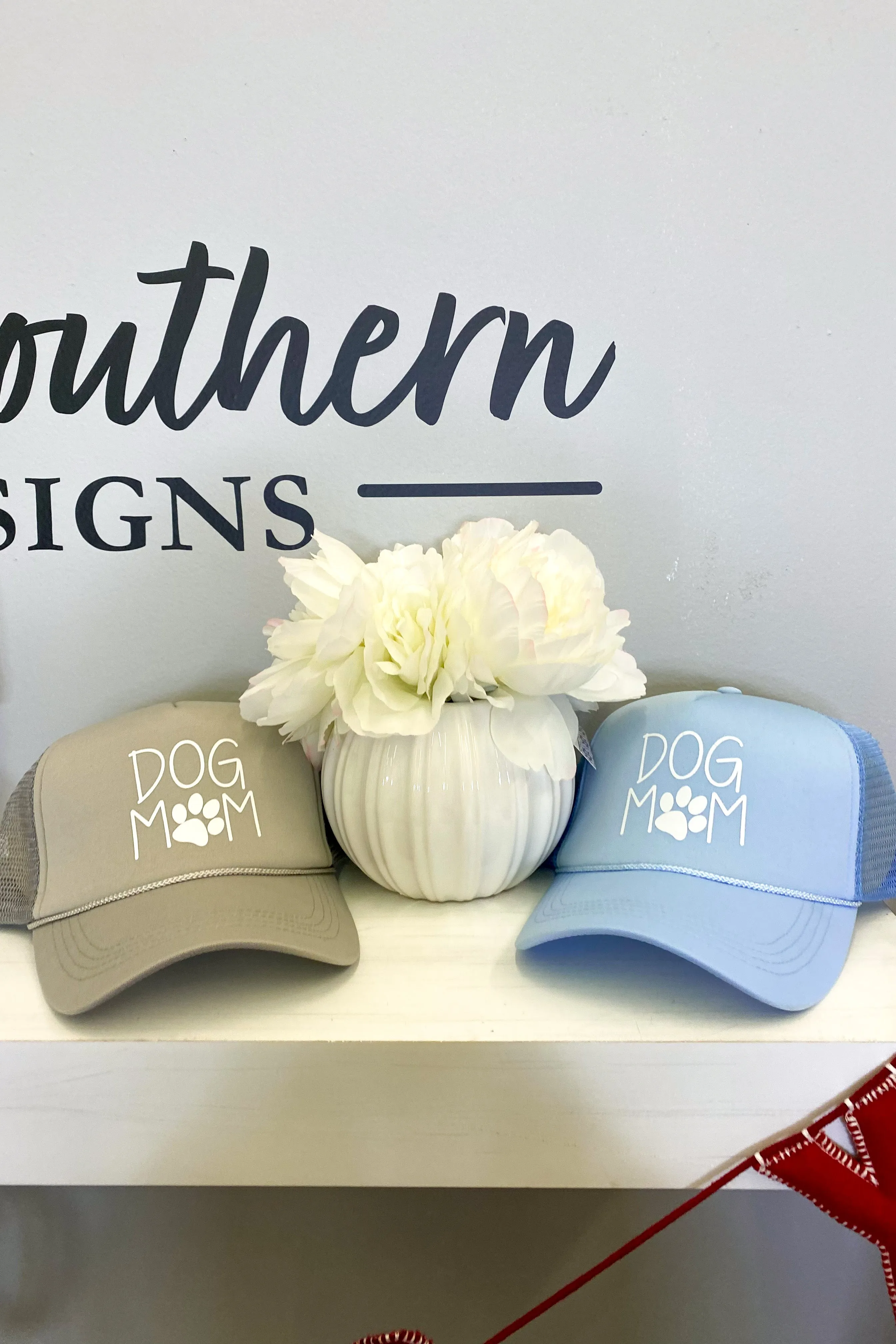 Dog Mom Trucker Style Baseball Cap, Blue