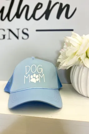 Dog Mom Trucker Style Baseball Cap, Blue