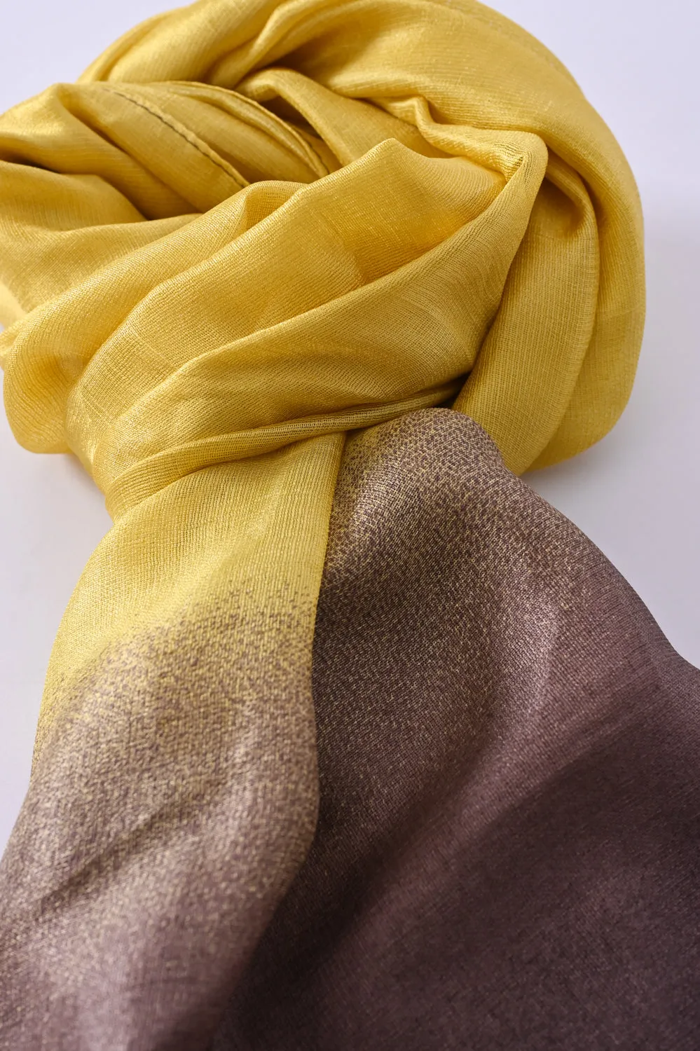 DOUBLE-TONED SILK SCARF