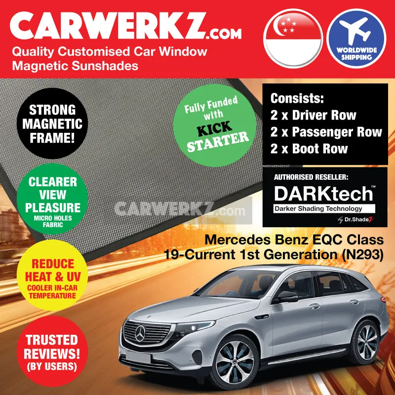 Dr Shadez DARKtech Mercedes Benz EQC Class 2019-Current 1st Generation (N293) Germany Electric SUV Customised Window Magnetic Sunshades