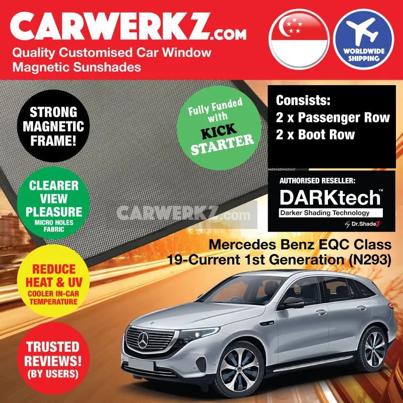 Dr Shadez DARKtech Mercedes Benz EQC Class 2019-Current 1st Generation (N293) Germany Electric SUV Customised Window Magnetic Sunshades