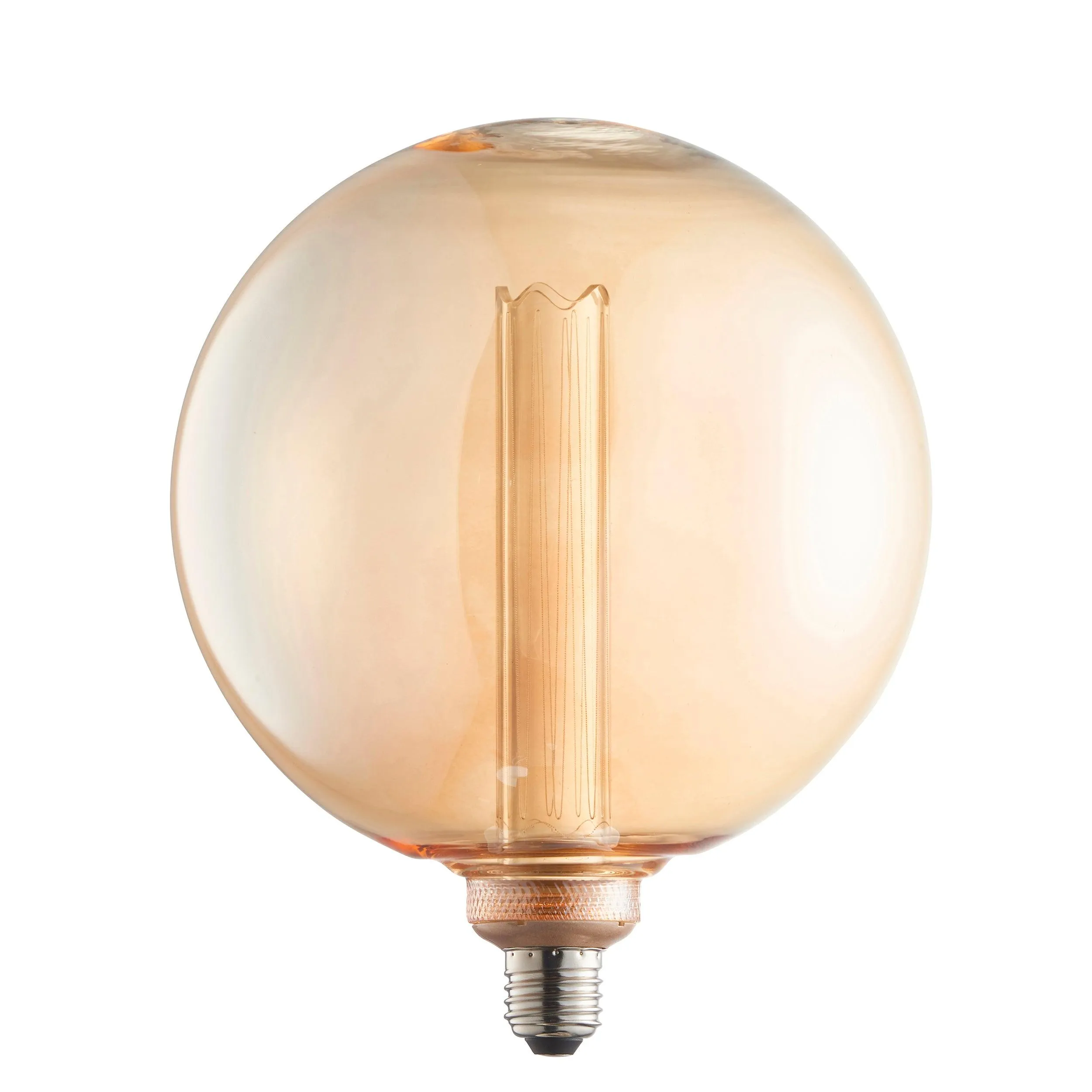 E27 Globe Internal Cylinder Amber LED 2.8w Light Bulb - 200mm