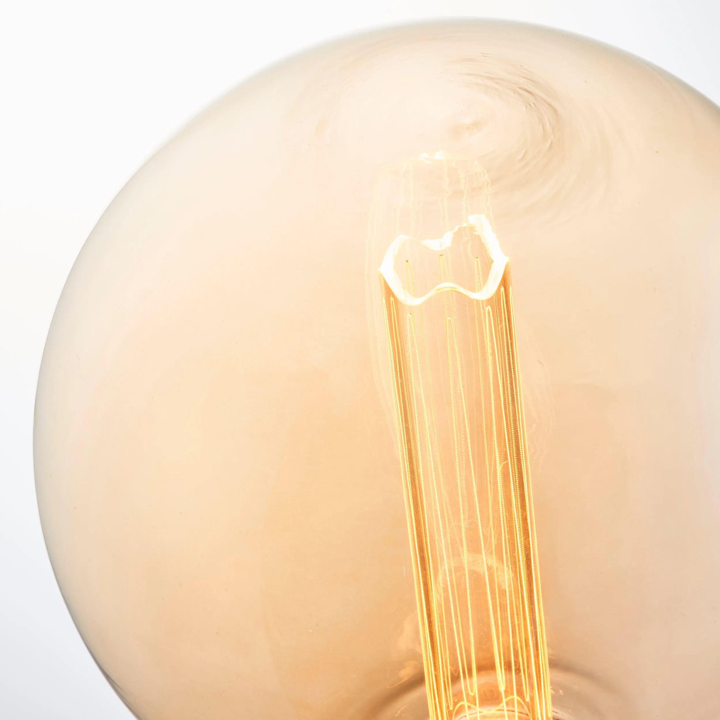 E27 Globe Internal Cylinder Amber LED 2.8w Light Bulb - 200mm