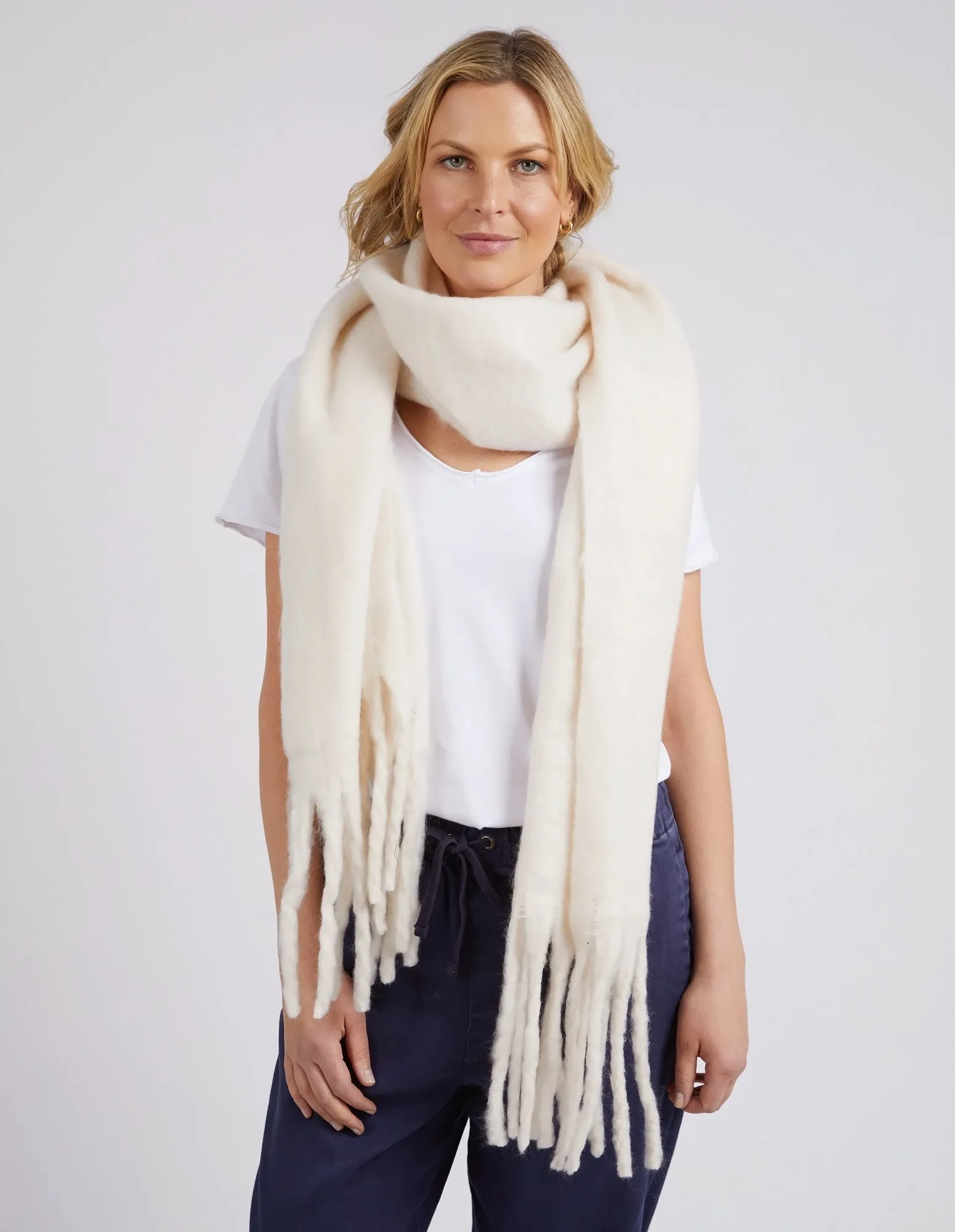 Elm Comfy Scarf Pearl