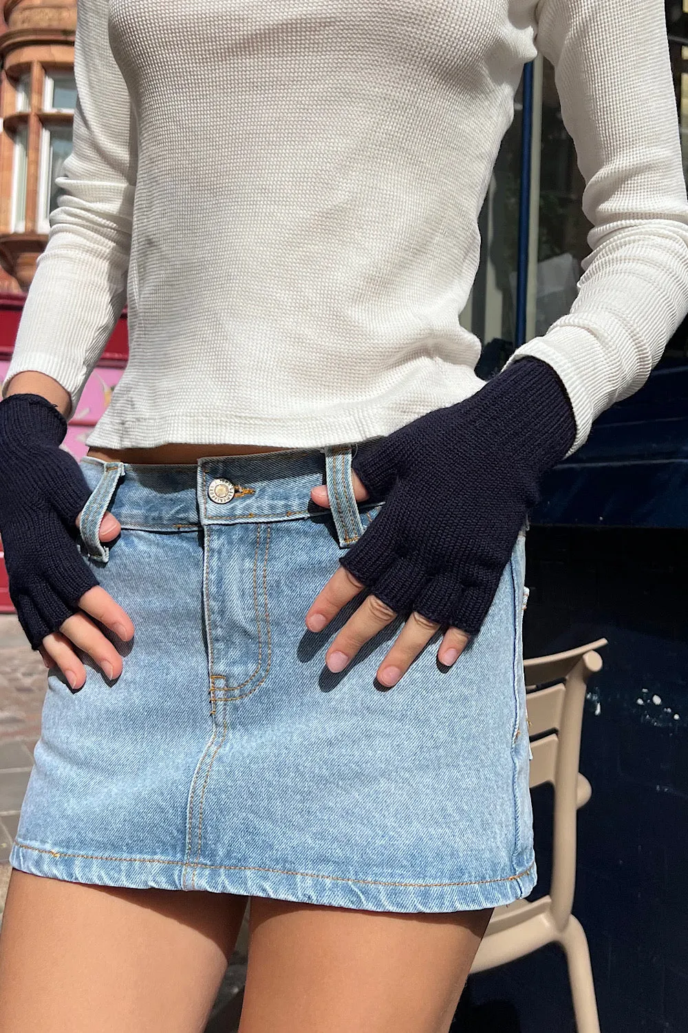 Fingerless Wool Gloves