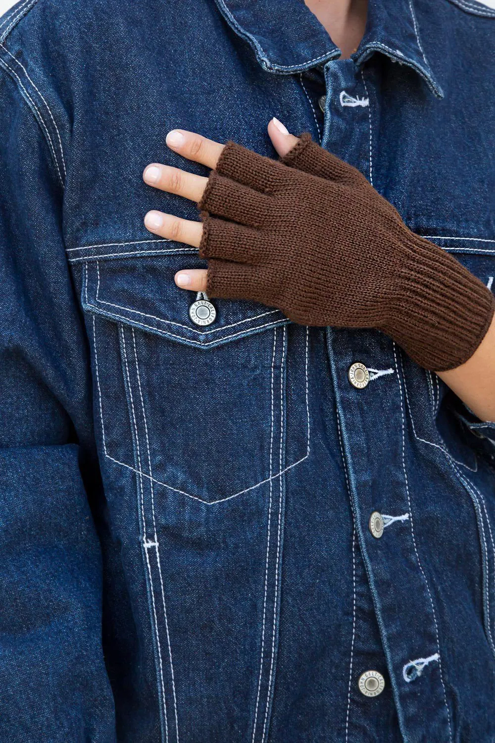 Fingerless Wool Gloves