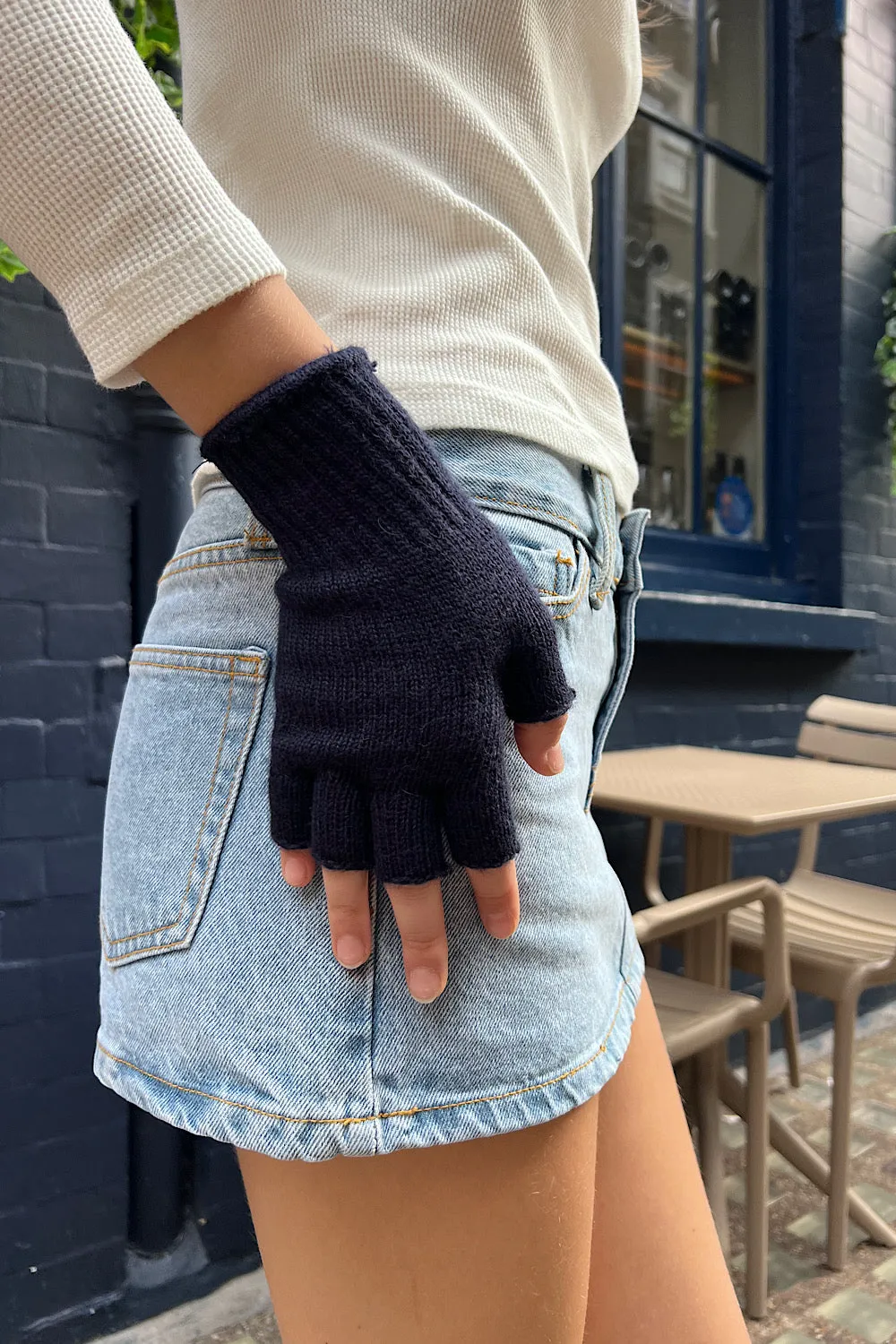 Fingerless Wool Gloves