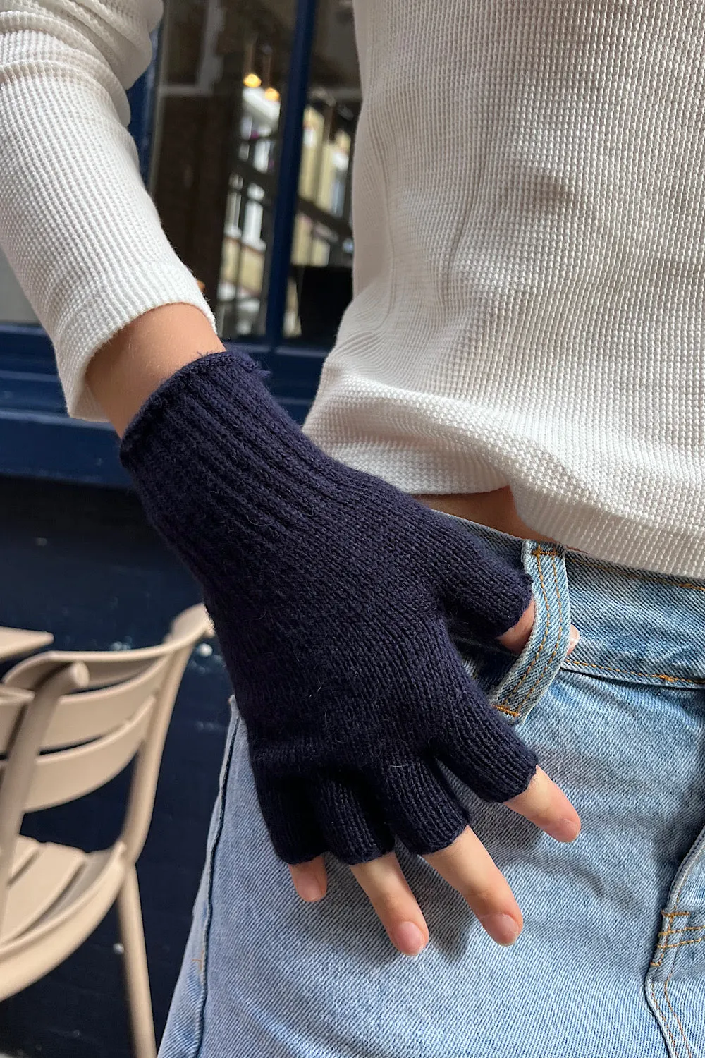 Fingerless Wool Gloves