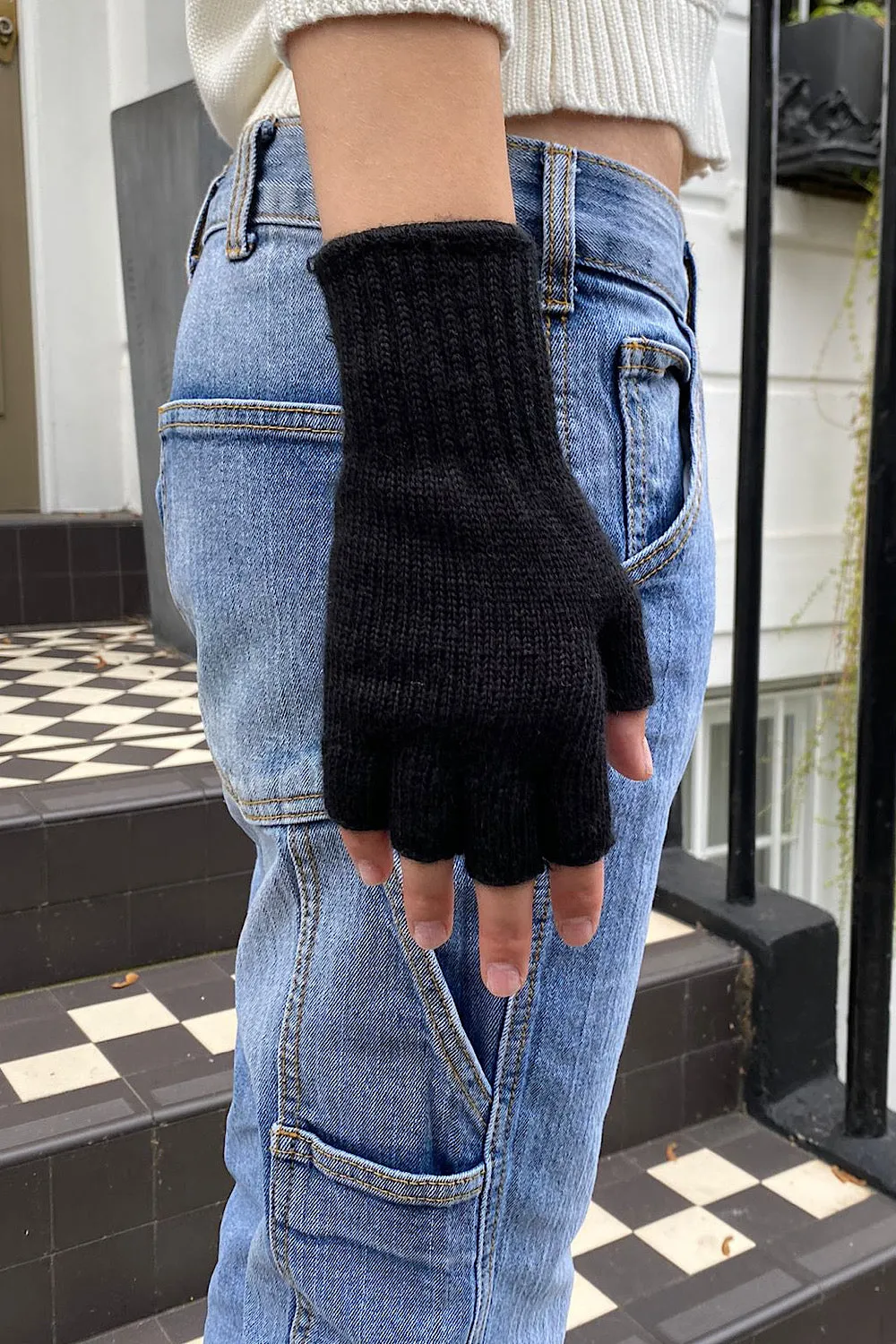 Fingerless Wool Gloves