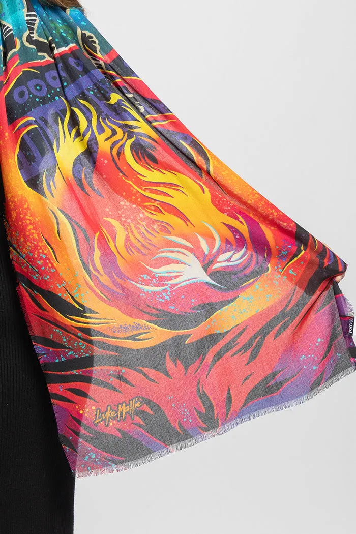 Fire Spirit People Modal Wool Blend Premium Scarf